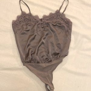 Abercrombie & Fitch Satin Cami Bodysuit